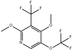 2,4-Dimethoxy-5-(trifluoromethoxy)-3-(trifluoromethyl)pyridine Structure