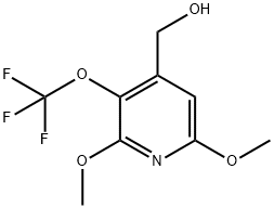 2,6-Dimethoxy-3-(trifluoromethoxy)pyridine-4-methanol Structure