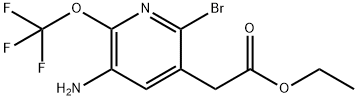 Ethyl 3-amino-6-bromo-2-(trifluoromethoxy)pyridine-5-acetate Structure