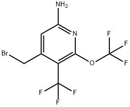 6-Amino-4-(bromomethyl)-2-(trifluoromethoxy)-3-(trifluoromethyl)pyridine Structure