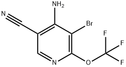 4-Amino-5-bromo-6-(trifluoromethoxy)-3-pyridinecarbonitrile 구조식 이미지