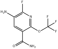 3-Amino-2-fluoro-6-(trifluoromethoxy)pyridine-5-carboxamide Structure