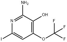 2-Amino-3-hydroxy-6-iodo-4-(trifluoromethoxy)pyridine Structure