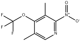 3,5-Dimethyl-2-nitro-4-(trifluoromethoxy)pyridine Structure