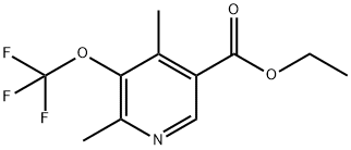 Ethyl 2,4-dimethyl-3-(trifluoromethoxy)pyridine-5-carboxylate Structure