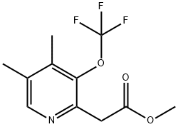 Methyl 4,5-dimethyl-3-(trifluoromethoxy)pyridine-2-acetate Structure