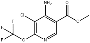 Methyl 4-amino-3-chloro-2-(trifluoromethoxy)pyridine-5-carboxylate Structure