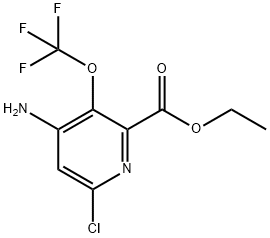 Ethyl 4-amino-6-chloro-3-(trifluoromethoxy)pyridine-2-carboxylate Structure