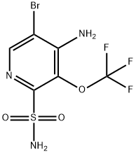 4-Amino-5-bromo-3-(trifluoromethoxy)pyridine-2-sulfonamide Structure