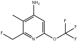 4-Amino-2-(fluoromethyl)-3-methyl-6-(trifluoromethoxy)pyridine Structure