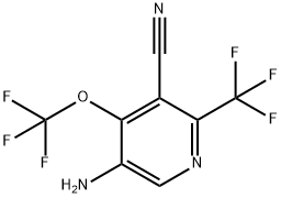 5-Amino-3-cyano-4-(trifluoromethoxy)-2-(trifluoromethyl)pyridine Structure