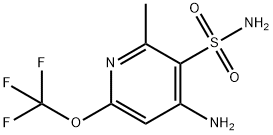 4-Amino-2-methyl-6-(trifluoromethoxy)pyridine-3-sulfonamide Structure