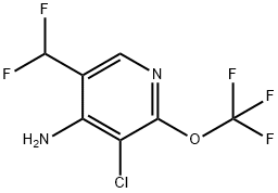 4-Amino-3-chloro-5-(difluoromethyl)-2-(trifluoromethoxy)pyridine Structure