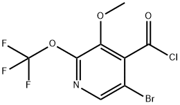 5-Bromo-3-methoxy-2-(trifluoromethoxy)pyridine-4-carbonyl chloride Structure