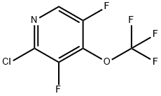 2-Chloro-3,5-difluoro-4-(trifluoromethoxy)pyridine Structure