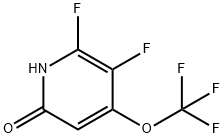 2,3-Difluoro-6-hydroxy-4-(trifluoromethoxy)pyridine Structure