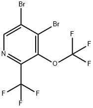 4,5-Dibromo-3-(trifluoromethoxy)-2-(trifluoromethyl)pyridine Structure