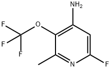 4-Amino-6-fluoro-2-methyl-3-(trifluoromethoxy)pyridine Structure