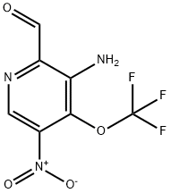 3-Amino-5-nitro-4-(trifluoromethoxy)pyridine-2-carboxaldehyde Structure