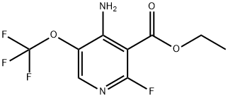 Ethyl 4-amino-2-fluoro-5-(trifluoromethoxy)pyridine-3-carboxylate Structure