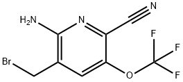 2-Amino-3-(bromomethyl)-6-cyano-5-(trifluoromethoxy)pyridine 구조식 이미지