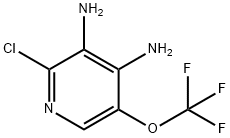 2-Chloro-3,4-diamino-5-(trifluoromethoxy)pyridine Structure