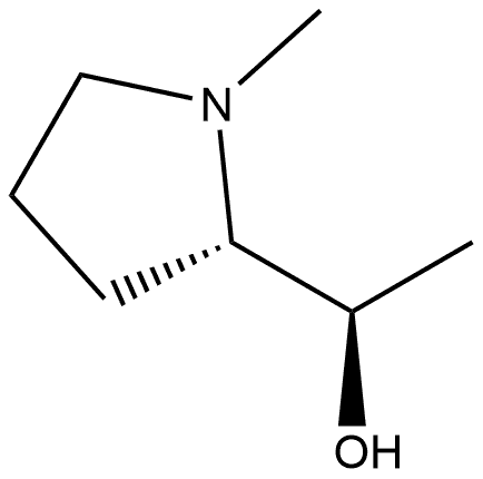 2-Pyrrolidinemethanol, α,1-dimethyl-, (αR,2S)- Structure