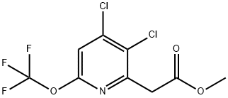 Methyl 3,4-dichloro-6-(trifluoromethoxy)pyridine-2-acetate Structure