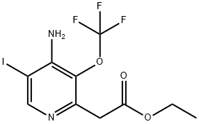 Ethyl 4-amino-5-iodo-3-(trifluoromethoxy)pyridine-2-acetate Structure