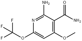 2-Amino-4-methoxy-6-(trifluoromethoxy)pyridine-3-carboxamide Structure