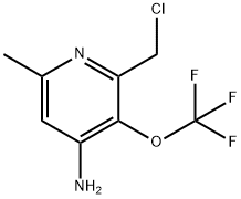 4-Amino-2-(chloromethyl)-6-methyl-3-(trifluoromethoxy)pyridine Structure