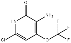 3-Amino-6-chloro-2-hydroxy-4-(trifluoromethoxy)pyridine Structure