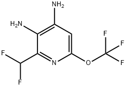 3,4-Diamino-2-(difluoromethyl)-6-(trifluoromethoxy)pyridine Structure