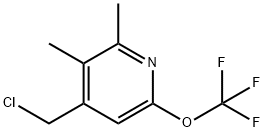 4-(Chloromethyl)-2,3-dimethyl-6-(trifluoromethoxy)pyridine Structure
