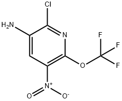 3-Amino-2-chloro-5-nitro-6-(trifluoromethoxy)pyridine Structure