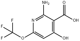 2-Amino-4-hydroxy-6-(trifluoromethoxy)pyridine-3-carboxylic acid Structure