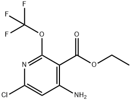 Ethyl 4-amino-6-chloro-2-(trifluoromethoxy)pyridine-3-carboxylate Structure