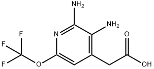 2,3-Diamino-6-(trifluoromethoxy)pyridine-4-acetic acid Structure