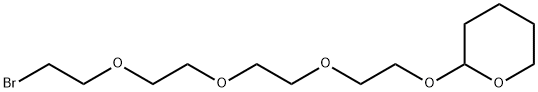 2H-Pyran, 2-[2-[2-[2-(2-bromoethoxy)ethoxy]ethoxy]ethoxy]tetrahydro- 구조식 이미지