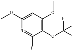 4,6-Dimethoxy-2-fluoro-3-(trifluoromethoxy)pyridine Structure