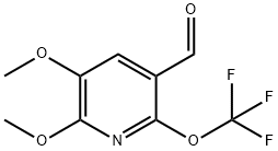 2,3-Dimethoxy-6-(trifluoromethoxy)pyridine-5-carboxaldehyde Structure