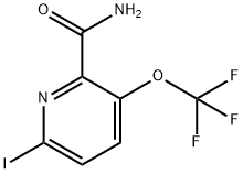 6-Iodo-3-(trifluoromethoxy)pyridine-2-carboxamide Structure