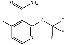 4-Iodo-2-(trifluoromethoxy)pyridine-3-carboxamide Structure