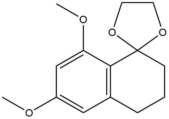 3′,4′-Dihydro-6′,8′-dimethoxyspiro[1,3-dioxolane-2,1′(2′H)-naphthalene Structure