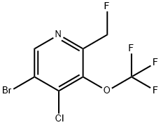 5-Bromo-4-chloro-2-(fluoromethyl)-3-(trifluoromethoxy)pyridine Structure