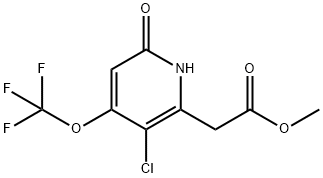 Methyl 3-chloro-6-hydroxy-4-(trifluoromethoxy)pyridine-2-acetate Structure