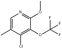 4-Chloro-2-methoxy-5-methyl-3-(trifluoromethoxy)pyridine Structure