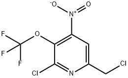 2-Chloro-6-(chloromethyl)-4-nitro-3-(trifluoromethoxy)pyridine Structure