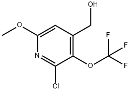 2-Chloro-6-methoxy-3-(trifluoromethoxy)pyridine-4-methanol 구조식 이미지