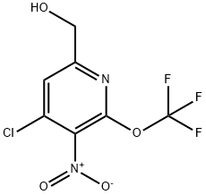 4-Chloro-3-nitro-2-(trifluoromethoxy)pyridine-6-methanol Structure